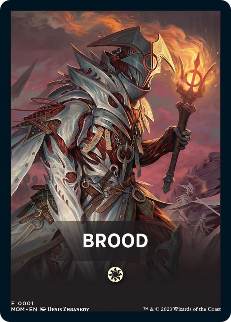 Brood Theme Card [March of the Machine Tokens] MTG Single Magic: The Gathering  | Multizone: Comics And Games