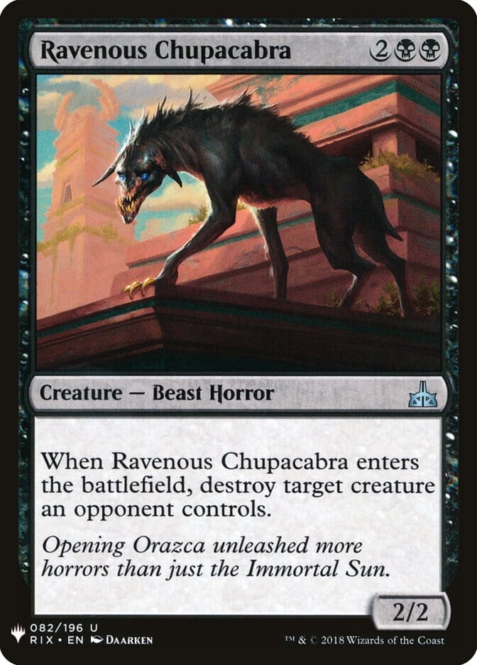 Ravenous Chupacabra [Mystery Booster] MTG Single Magic: The Gathering  | Multizone: Comics And Games