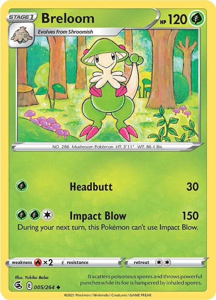 Breloom (005/264) [Sword & Shield: Fusion Strike] Pokemon Single Pokémon  | Multizone: Comics And Games