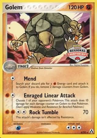 Golem (6/92) (Regional Championship Promo) [EX: Legend Maker] Pokemon Single Pokémon  | Multizone: Comics And Games
