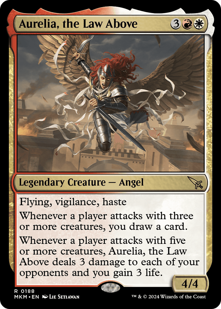 Aurelia, the Law Above [Murders at Karlov Manor] MTG Single Magic: The Gathering  | Multizone: Comics And Games