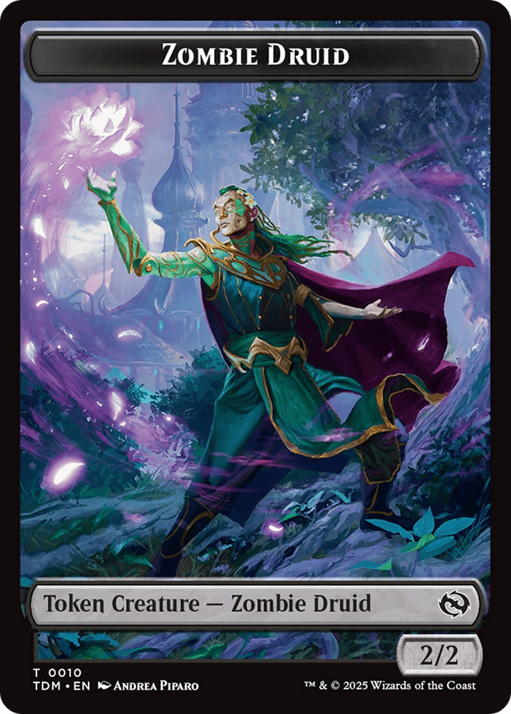 Insect (0022) // Zombie Druid Double-Sided Token [Tarkir: Dragonstorm Commander Tokens] MTG Single Magic: The Gathering  | Multizone: Comics And Games