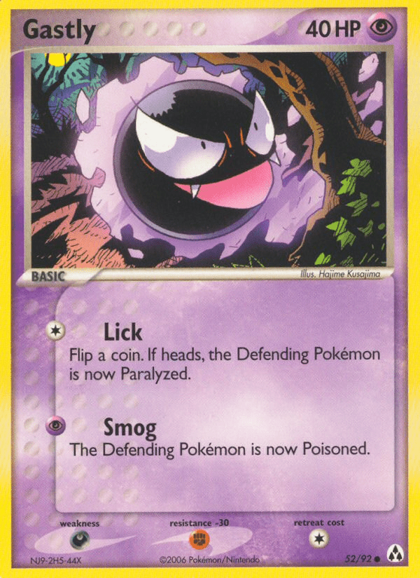 Gastly (52/92) [EX: Legend Maker] Pokemon Single Pokémon  | Multizone: Comics And Games