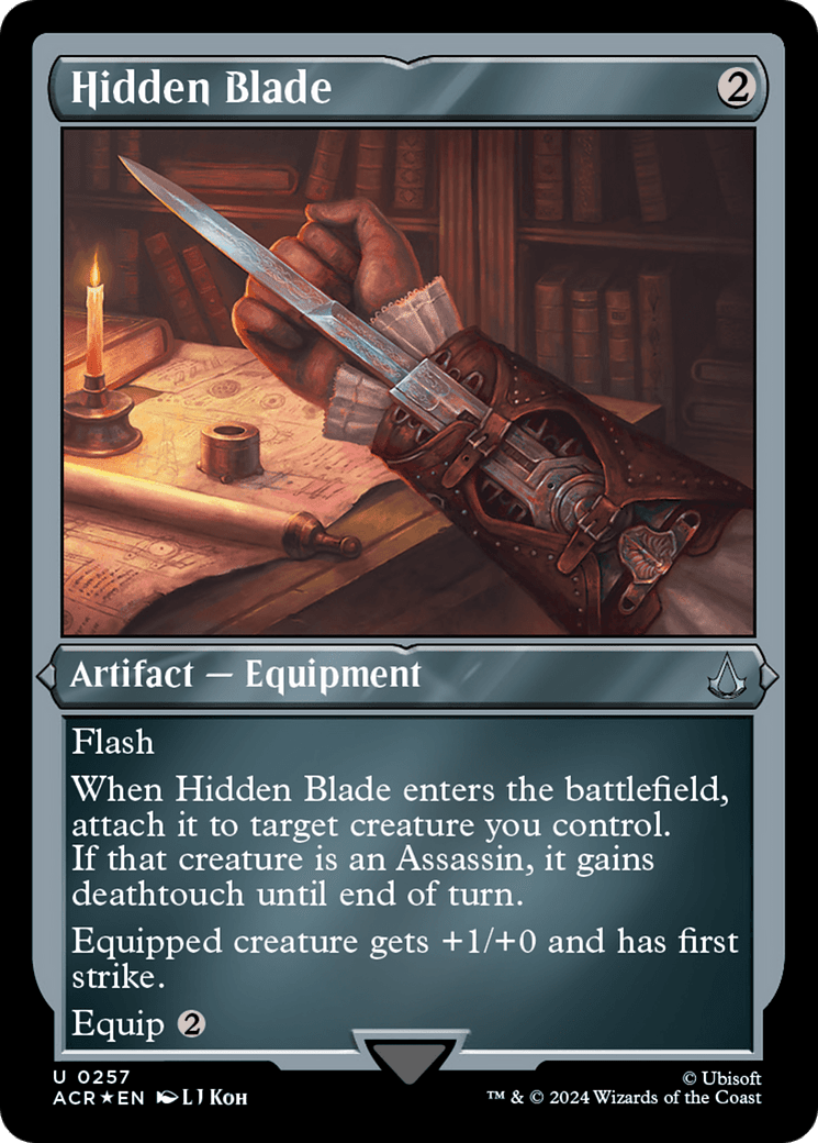 Hidden Blade (Foil Etched) [Assassin's Creed] MTG Single Magic: The Gathering  | Multizone: Comics And Games