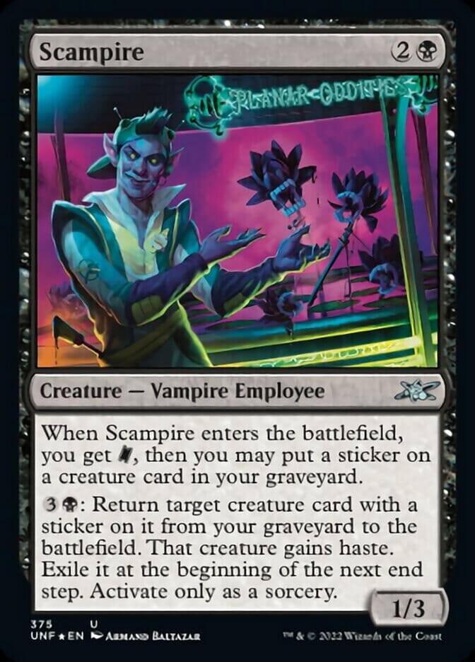 Scampire (Galaxy Foil) [Unfinity] MTG Single Magic: The Gathering  | Multizone: Comics And Games