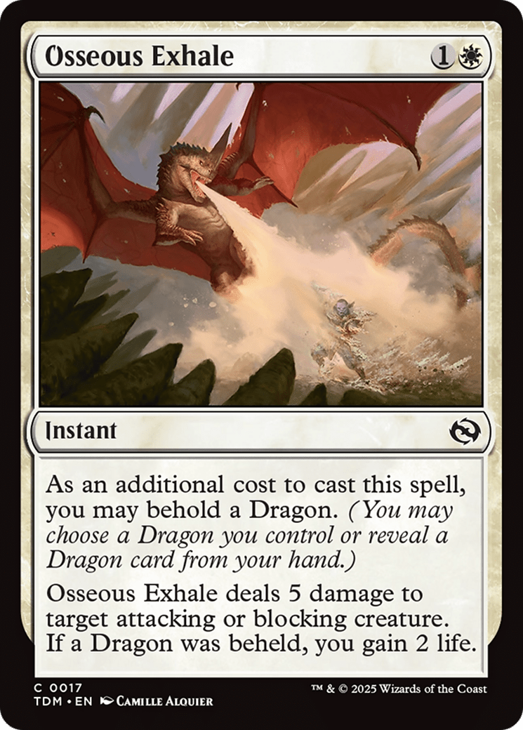 Osseous Exhale [Tarkir: Dragonstorm] MTG Single Magic: The Gathering  | Multizone: Comics And Games