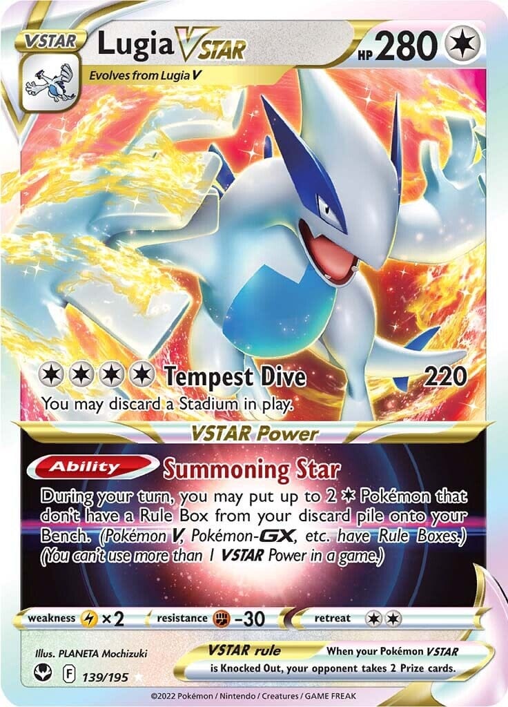 Lugia VSTAR (139/195) [Sword & Shield: Silver Tempest] Pokemon Single Pokémon  | Multizone: Comics And Games