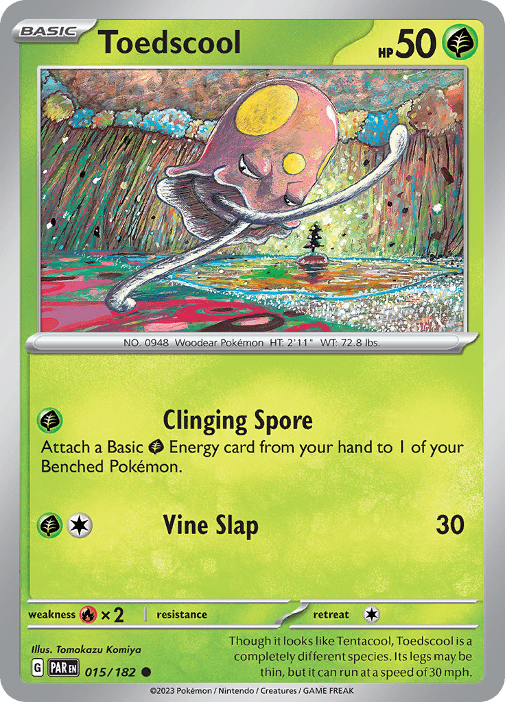 Toedscool (015/182) [Scarlet & Violet: Paradox Rift] Pokemon Single Pokémon  | Multizone: Comics And Games
