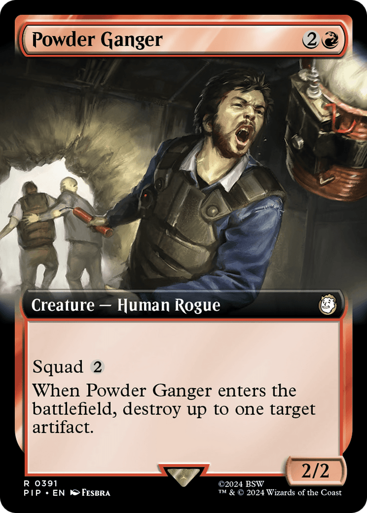 Powder Ganger (Extended Art) [Fallout] MTG Single Magic: The Gathering  | Multizone: Comics And Games