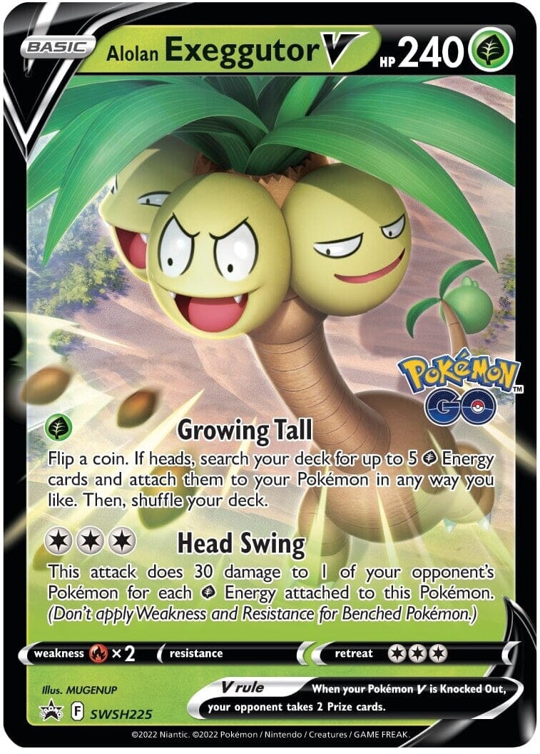 Alolan Exeggutor V (SWSH225) (Jumbo Card) [Sword & Shield: Black Star Promos] Pokemon Single Pokémon  | Multizone: Comics And Games