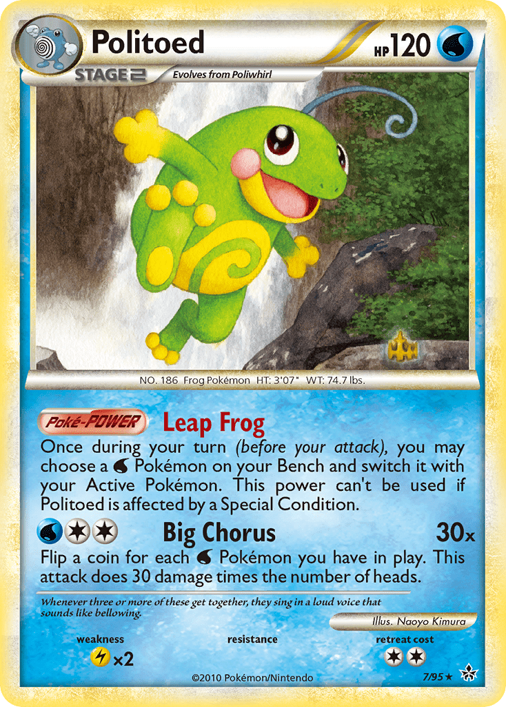 Politoed (7/95) [HeartGold & SoulSilver: Unleashed] Pokemon Single Pokémon  | Multizone: Comics And Games