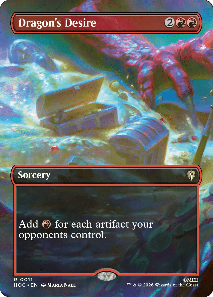 Dragon's Desire (Borderless) [The Hobbit: Eternal-Legal] MTG Single Magic: The Gathering  | Multizone: Comics And Games