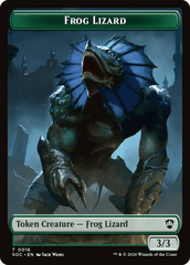 Boar // Frog Lizard Double-Sided Token [Secrets of Strixhaven Commander Tokens] MTG Single Magic: The Gathering  | Multizone: Comics And Games