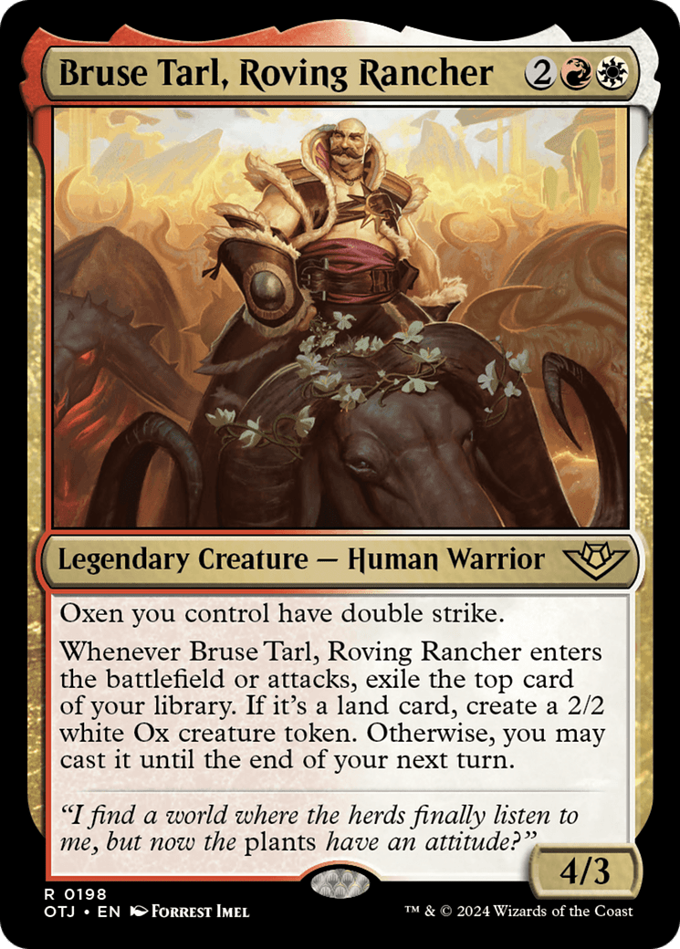 Bruse Tarl, Roving Rancher [Outlaws of Thunder Junction] MTG Single Magic: The Gathering  | Multizone: Comics And Games