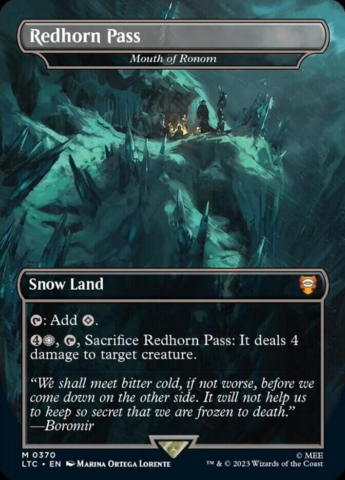 Mouth of Ronom - Redhorn Pass [The Lord of the Rings: Tales of Middle-Earth Commander] MTG Single Magic: The Gathering  | Multizone: Comics And Games