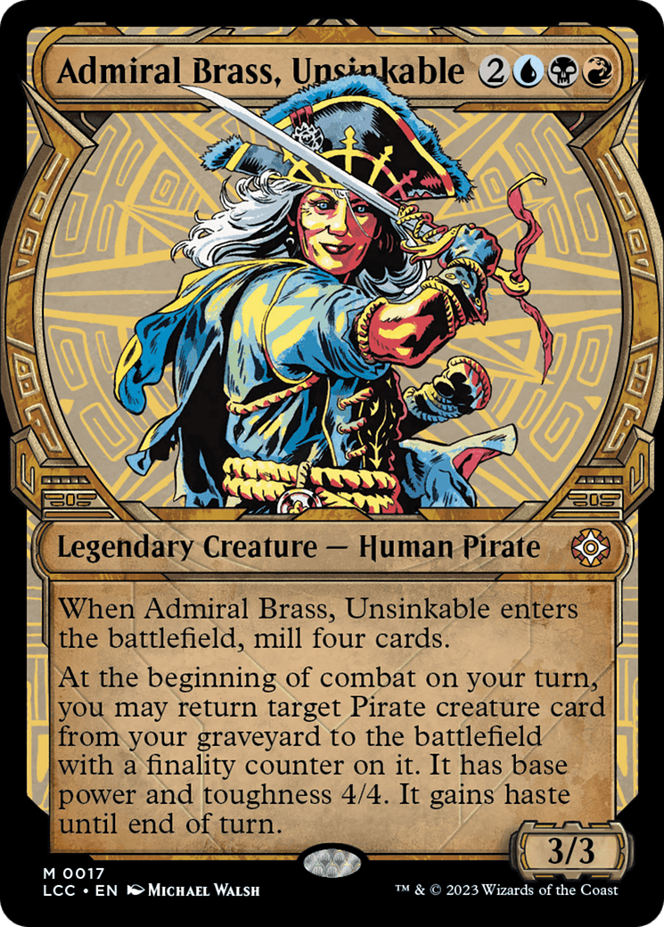 Admiral Brass, Unsinkable (Showcase) [The Lost Caverns of Ixalan Commander] MTG Single Magic: The Gathering  | Multizone: Comics And Games