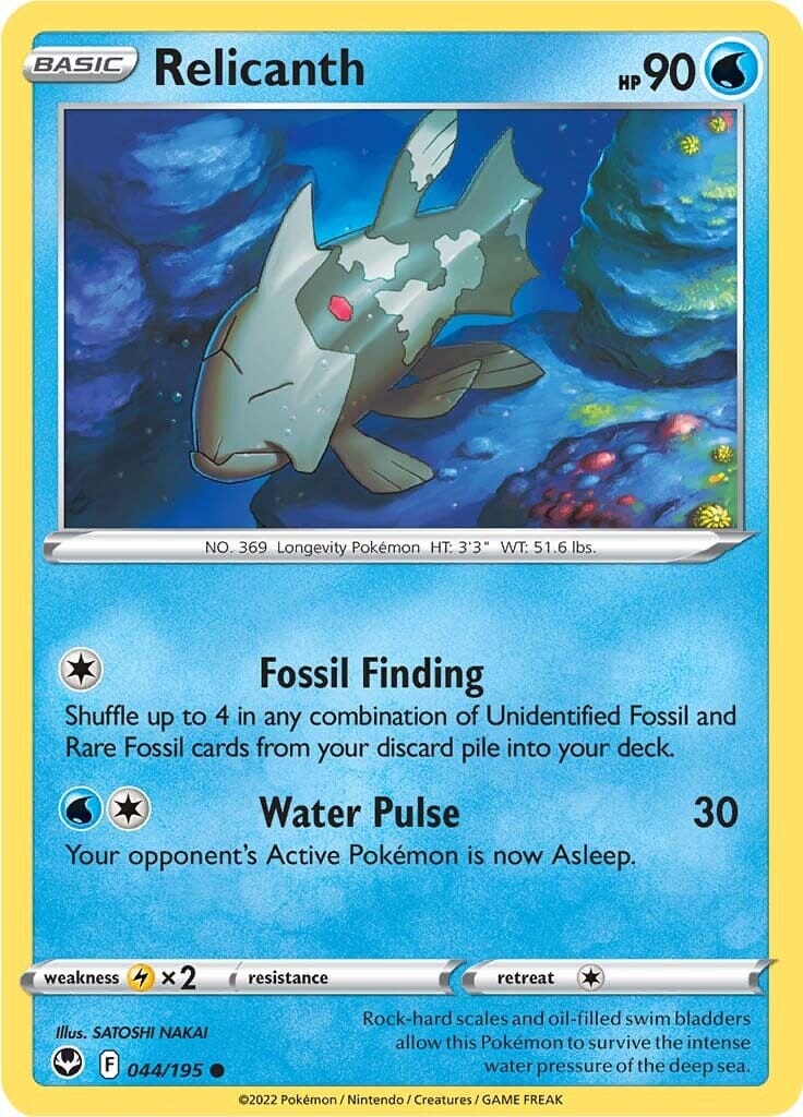 Relicanth (044/195) [Sword & Shield: Silver Tempest] Pokemon Single Pokémon  | Multizone: Comics And Games