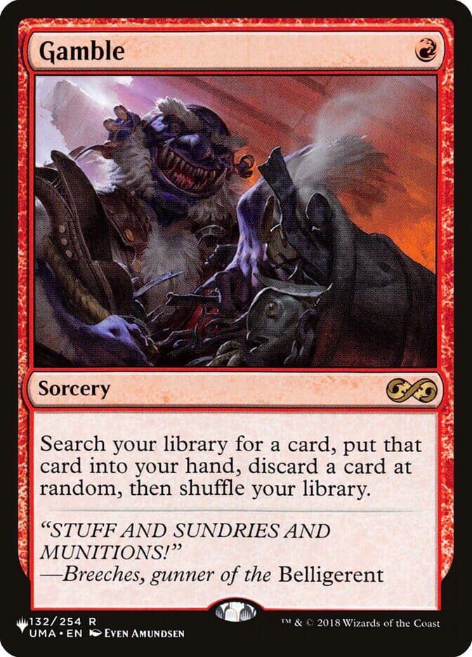 Gamble [Secret Lair: Heads I Win, Tails You Lose] MTG Single Magic: The Gathering  | Multizone: Comics And Games