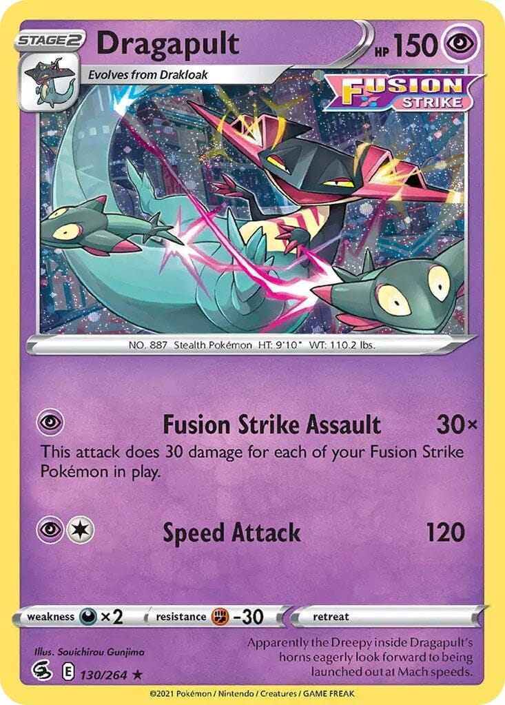 Dragapult (130/264) (Cosmos Holo) [Sword & Shield: Fusion Strike] Pokemon Single Pokémon  | Multizone: Comics And Games