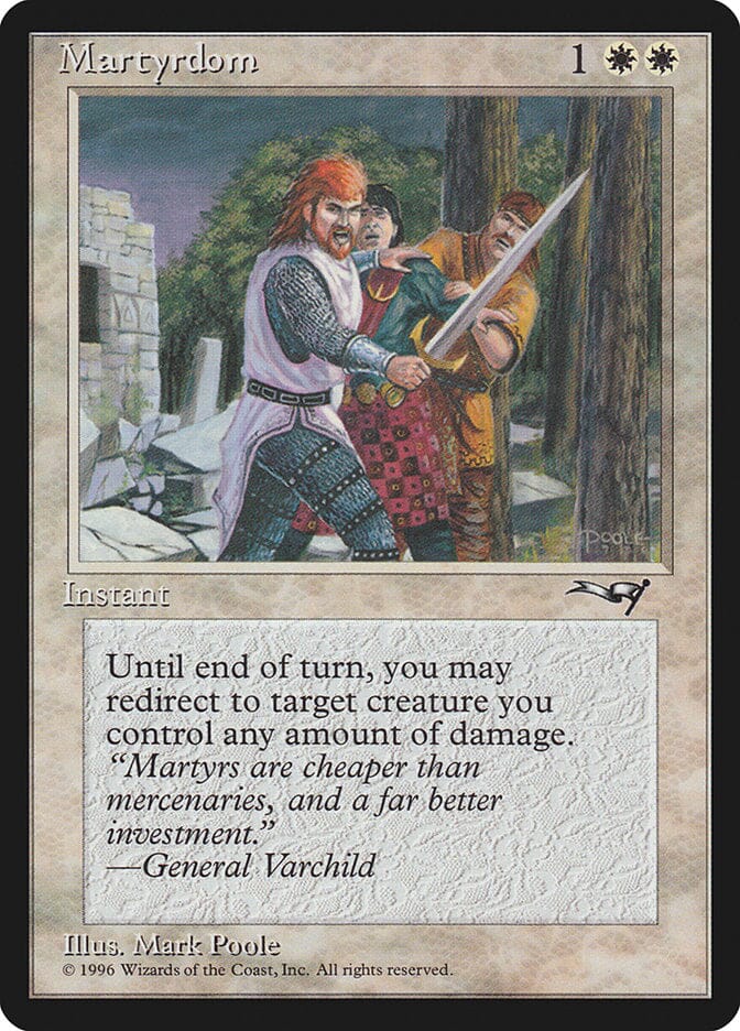 Martyrdom (Sword Drawn) [Alliances] MTG Single Magic: The Gathering  | Multizone: Comics And Games