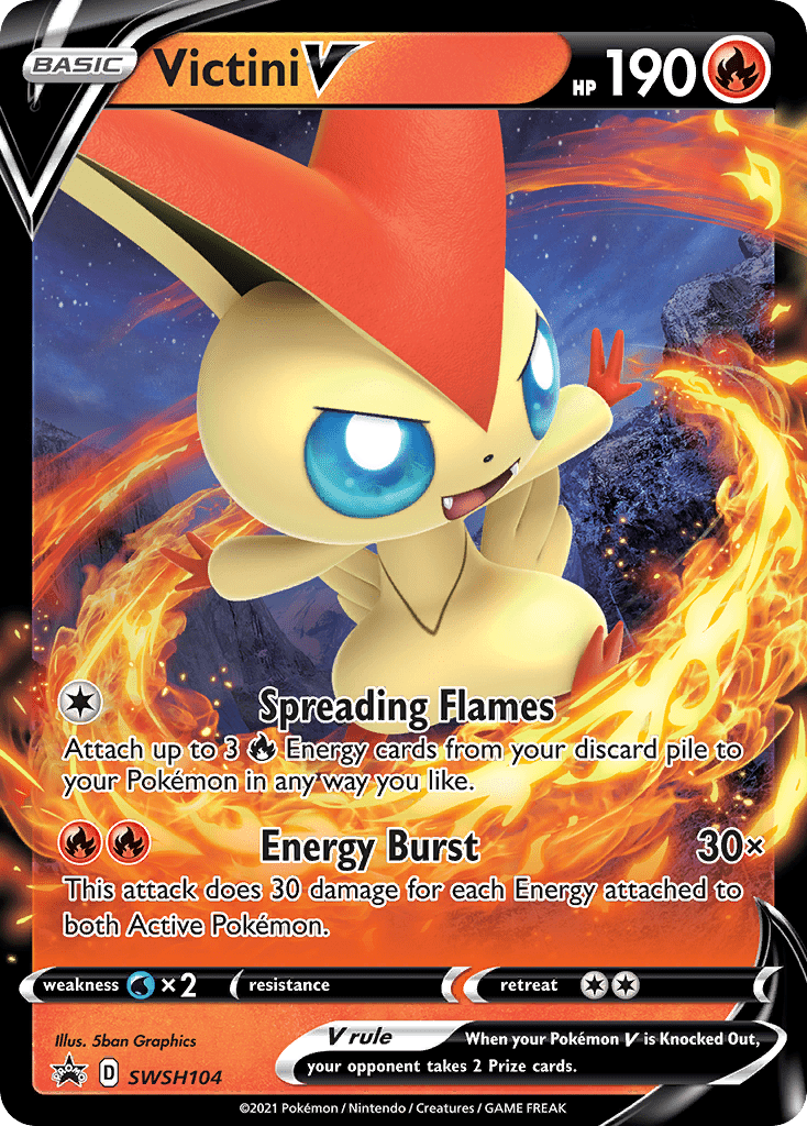 Victini V (SWSH104) [Sword & Shield: Black Star Promos] Pokemon Single Pokémon  | Multizone: Comics And Games