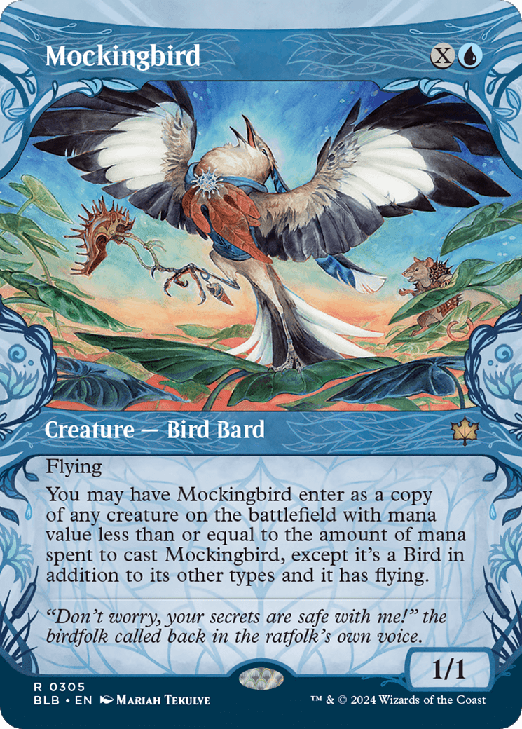 Mockingbird (Showcase) [Bloomburrow] MTG Single Magic: The Gathering  | Multizone: Comics And Games