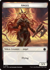 Angel (0001) // Angel (0002) Double-Sided Token [Foundations Commander Tokens] | Multizone: Comics And Games