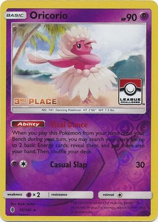Oricorio (55/145) (League Promo 3rd Place) [Sun & Moon: Guardians Rising] Pokemon Single Pokémon  | Multizone: Comics And Games