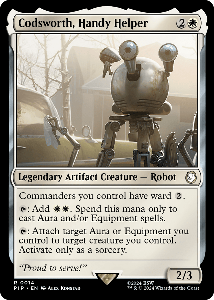 Codsworth, Handy Helper [Fallout] MTG Single Magic: The Gathering  | Multizone: Comics And Games