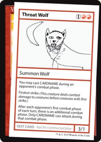 Throat Wolf (2021 Edition) [Mystery Booster Playtest Cards] MTG Single Magic: The Gathering  | Multizone: Comics And Games