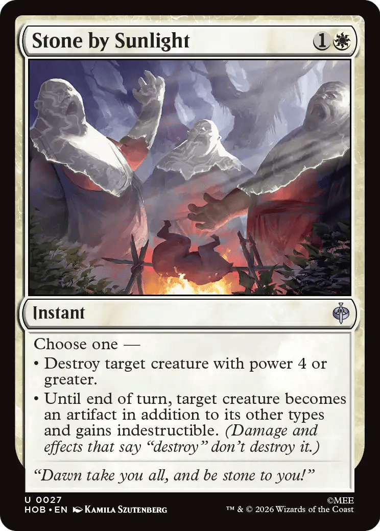 Stone by Sunlight [The Hobbit] MTG Single Magic: The Gathering  | Multizone: Comics And Games