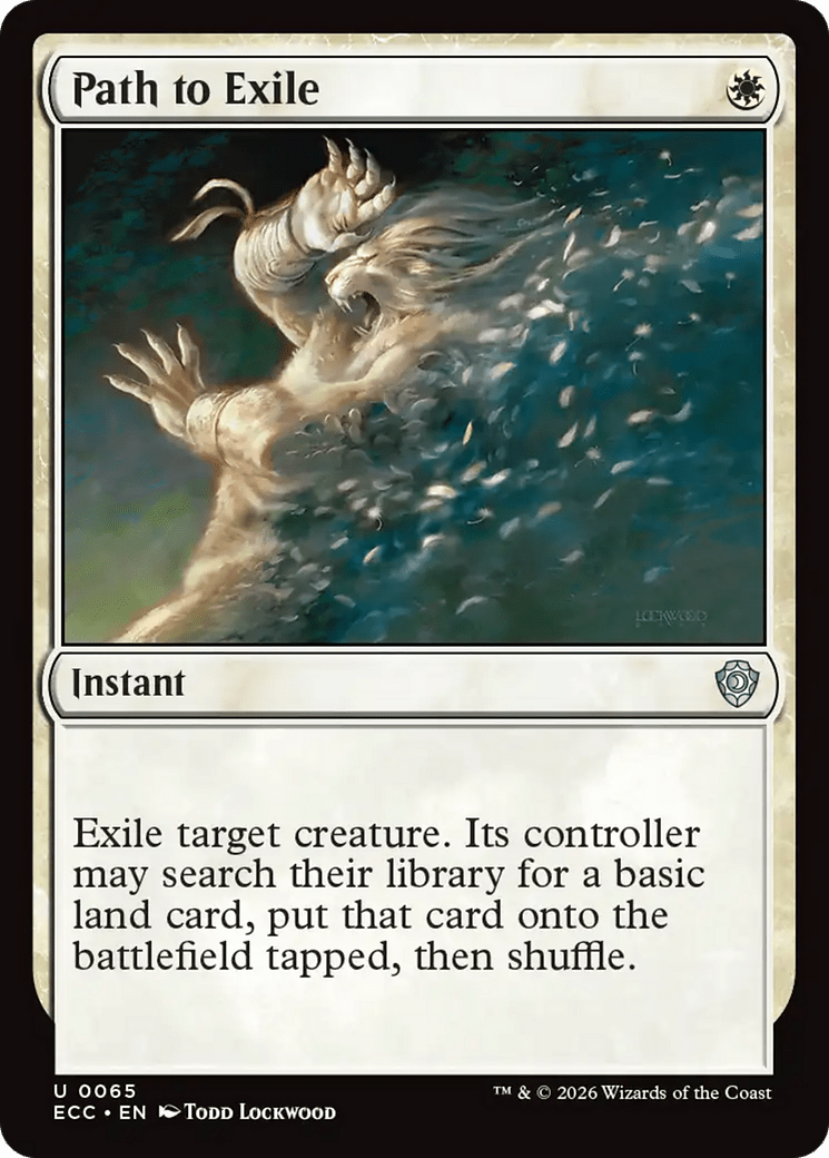 Path to Exile [Lorwyn Eclipsed Commander] MTG Single Magic: The Gathering  | Multizone: Comics And Games