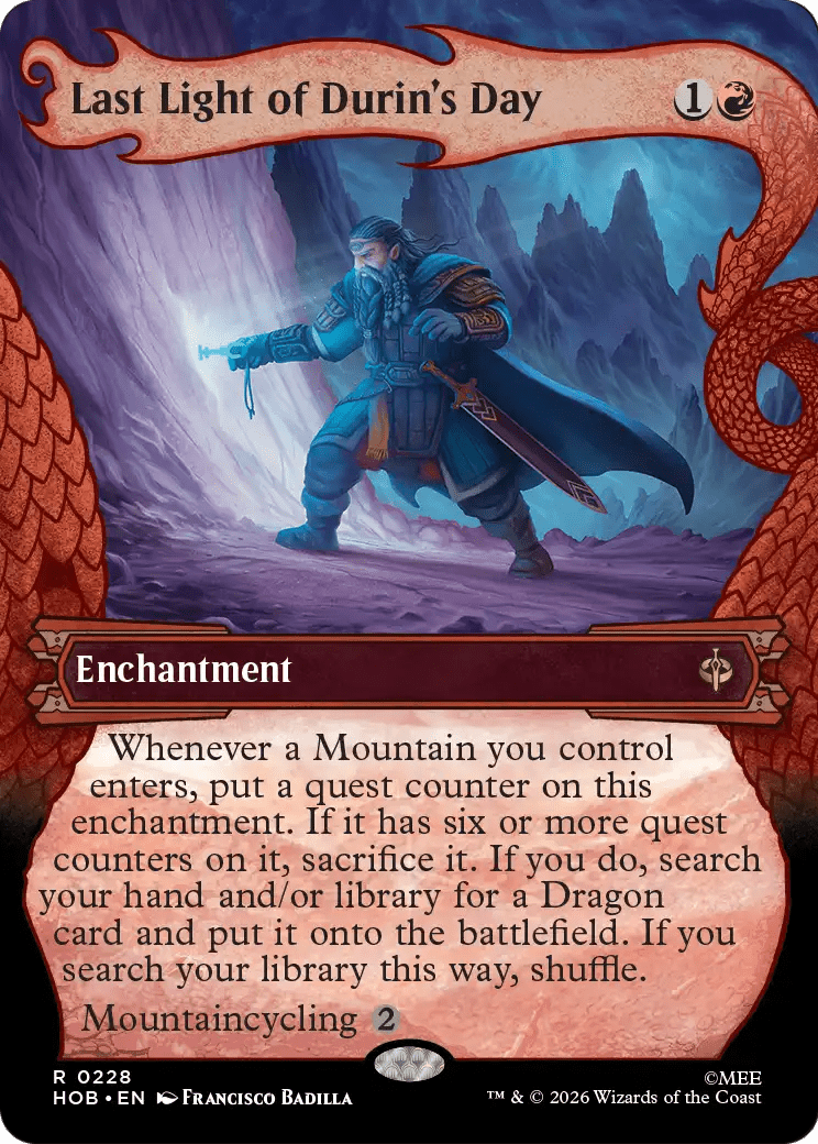 Last Light of Durin's Day (Showcase) [The Hobbit] MTG Single Magic: The Gathering  | Multizone: Comics And Games