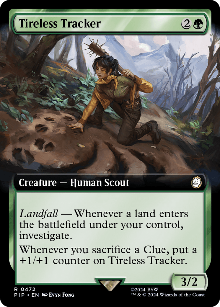 Tireless Tracker (Extended Art) [Fallout] MTG Single Magic: The Gathering  | Multizone: Comics And Games
