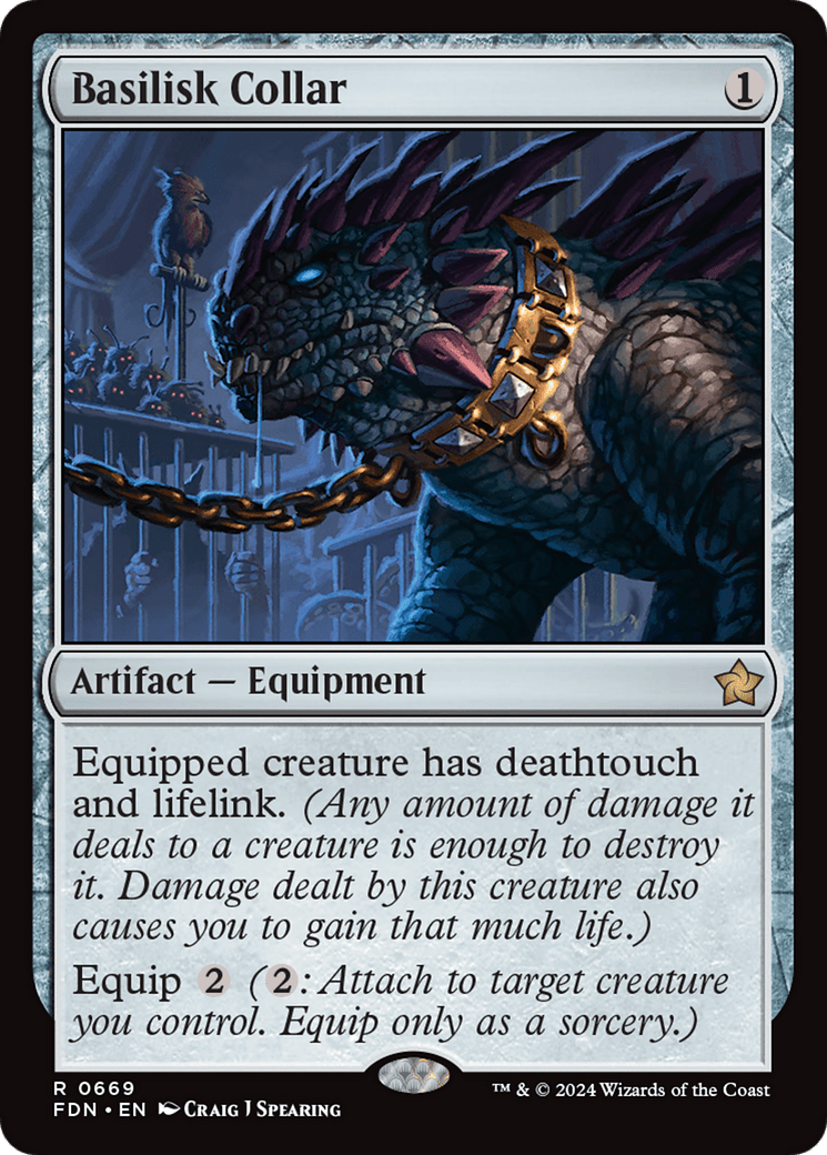 Basilisk Collar [Foundations] MTG Single Magic: The Gathering  | Multizone: Comics And Games
