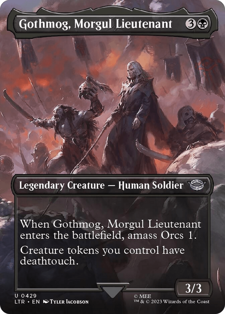 Gothmog, Morgul Lieutenant (Borderless Alternate Art) [The Lord of the Rings: Tales of Middle-Earth] MTG Single Magic: The Gathering  | Multizone: Comics And Games