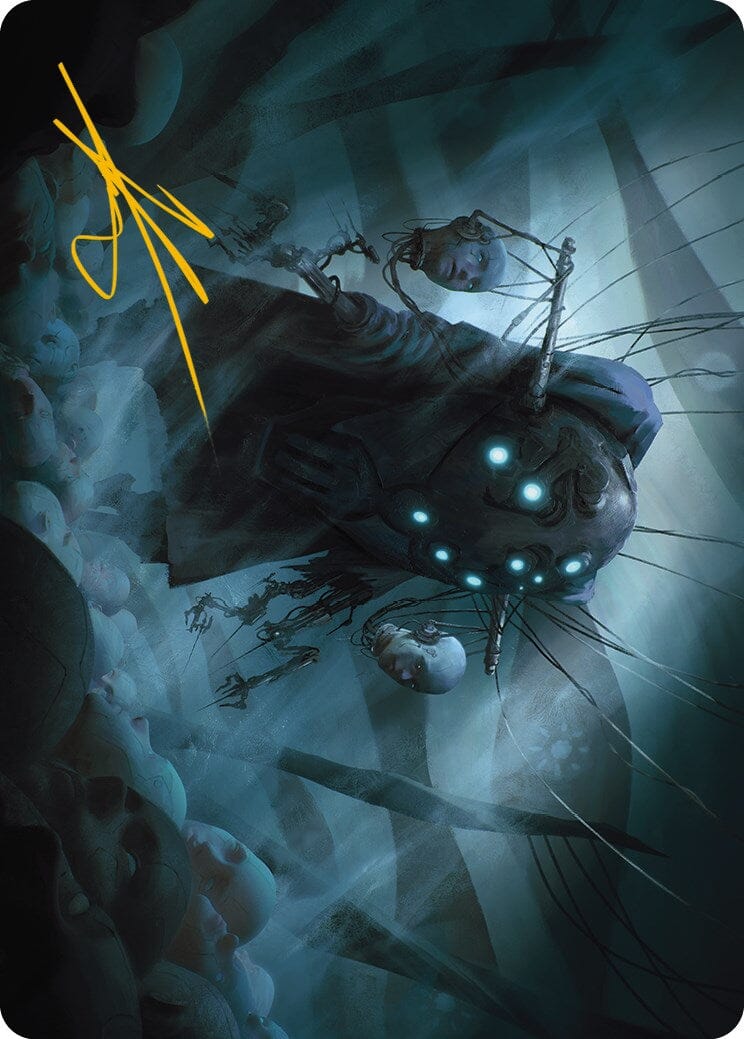 Meldweb Curator Art Card (Gold-Stamped Signature) [Phyrexia: All Will Be One Art Series] MTG Single Magic: The Gathering  | Multizone: Comics And Games