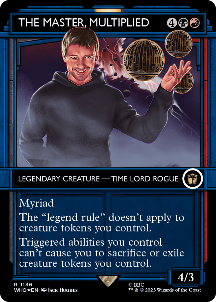 The Master, Multiplied (Showcase) (Surge Foil) [Doctor Who] MTG Single Magic: The Gathering  | Multizone: Comics And Games