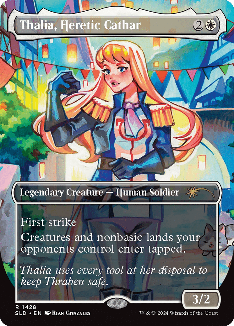 Thalia, Heretic Cathar (Rainbow Foil) [Secret Lair Drop Series] MTG Single Magic: The Gathering  | Multizone: Comics And Games