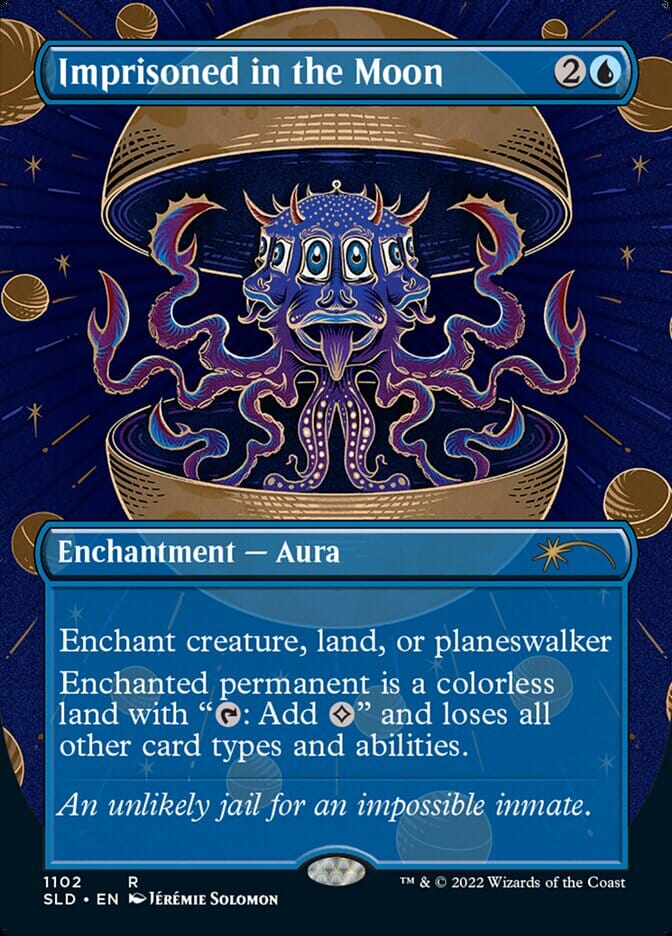 Imprisoned in the Moon (Borderless) [Secret Lair Drop Series] MTG Single Magic: The Gathering  | Multizone: Comics And Games