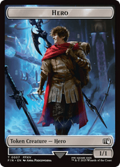 Hero (0007) // Wizard (0015) Double-Sided Token [FINAL FANTASY Tokens] MTG Single Magic: The Gathering  | Multizone: Comics And Games