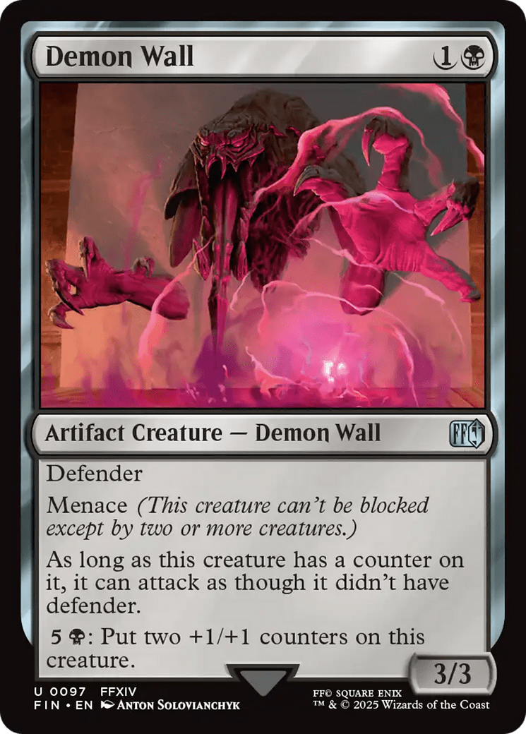 Demon Wall [FINAL FANTASY] MTG Single Magic: The Gathering  | Multizone: Comics And Games