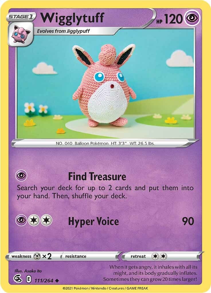 Wigglytuff (111/264) [Sword & Shield: Fusion Strike] Pokemon Single Pokémon  | Multizone: Comics And Games