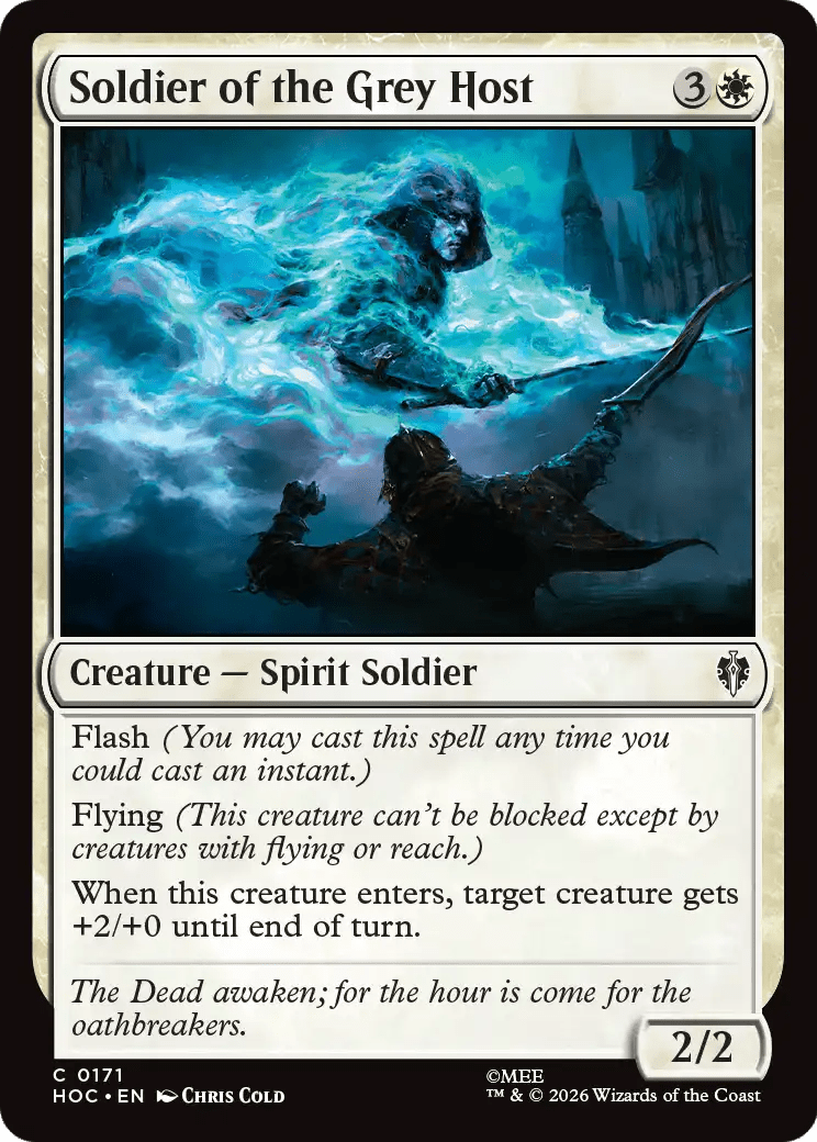 Soldier of the Grey Host [The Hobbit: Eternal-Legal] MTG Single Magic: The Gathering  | Multizone: Comics And Games