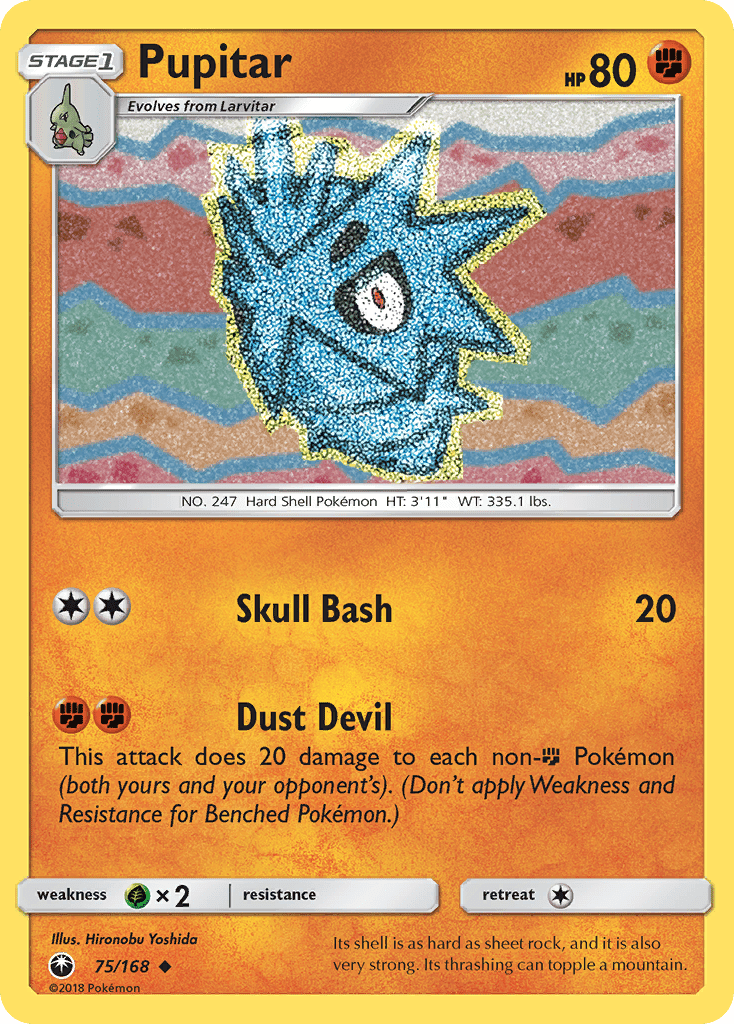 Pupitar (75/168) [Sun & Moon: Celestial Storm] Pokemon Single Pokémon  | Multizone: Comics And Games
