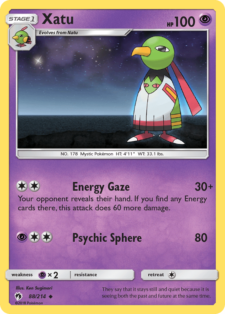 Xatu (88/214) [Sun & Moon: Lost Thunder] Pokemon Single Pokémon  | Multizone: Comics And Games