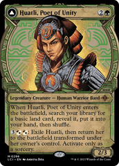 Huatli, Poet of Unity // Roar of the Fifth People (Showcase) [The Lost Caverns of Ixalan] MTG Single Magic: The Gathering  | Multizone: Comics And Games