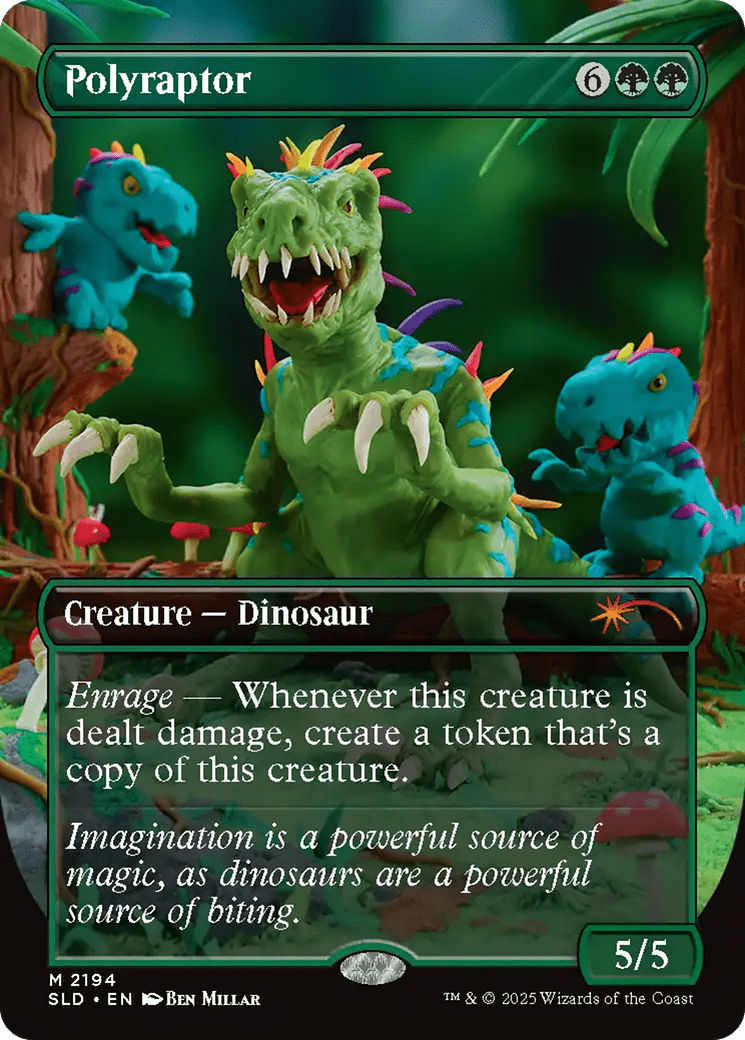 Polyraptor (Rainbow Foil) [Secret Lair Drop Series] MTG Single Magic: The Gathering  | Multizone: Comics And Games