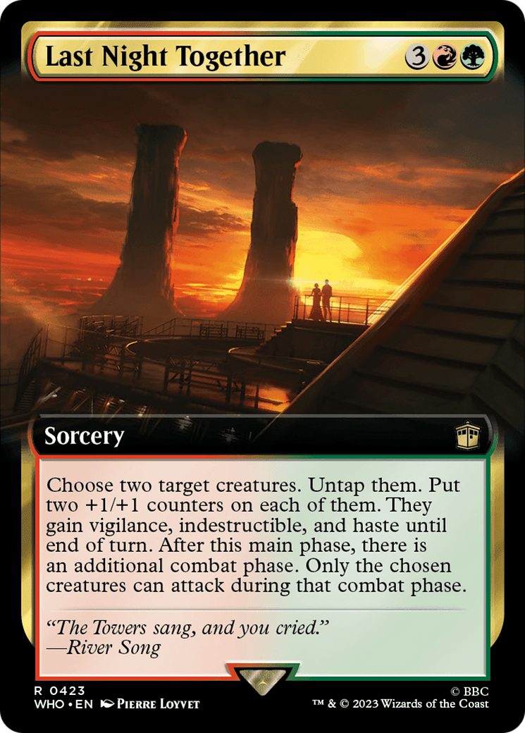 Last Night Together (Extended Art) [Doctor Who] MTG Single Magic: The Gathering  | Multizone: Comics And Games
