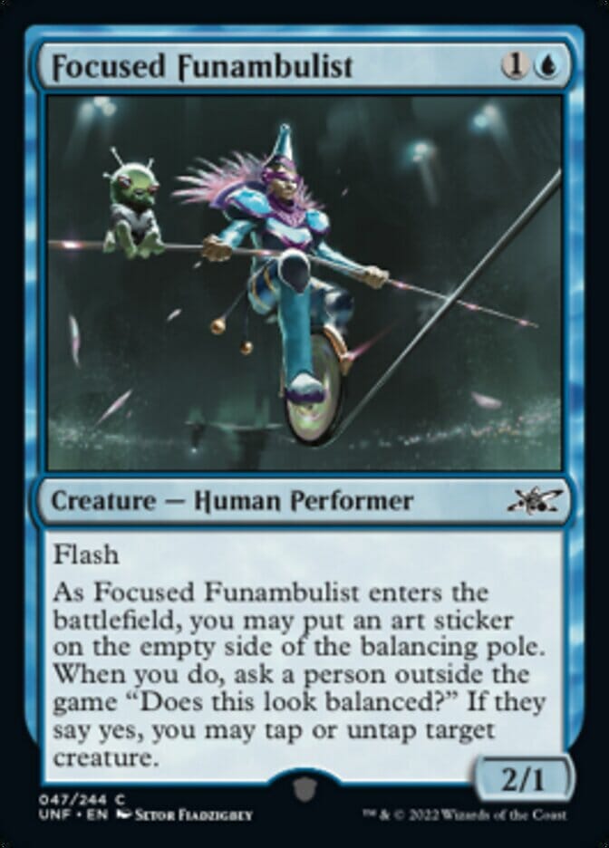 Focused Funambulist [Unfinity] MTG Single Magic: The Gathering  | Multizone: Comics And Games